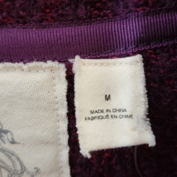 NWT Anthropologie Angel of the North | Burgundy Cowl Neck Sweater Size Medium - Picture 7 of 8